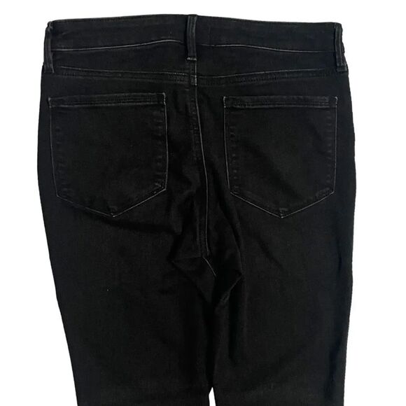 Athleta Sculptek Ultra Skinny Jeans, Size 4P. Grey Carbon Wash, near black. Zip - Picture 7 of 16